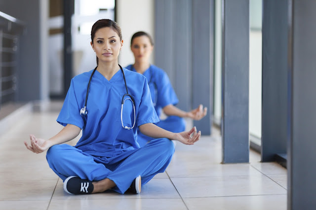 Nurse Meditating