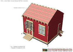 plans cb201 coop combo chicken construction sheds storage garden