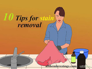 10 Tips for stain removal, stain removal tips Rules & Techniques, Getting Stains Out of Clothes