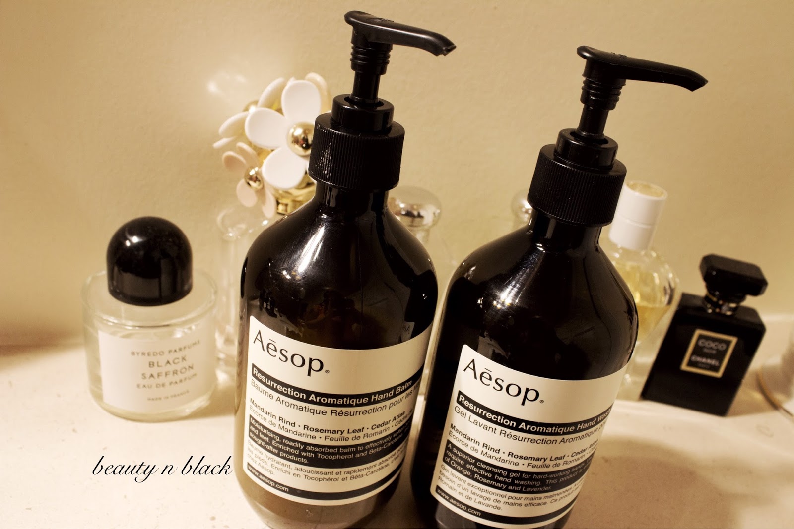 Beauty n Black Aesop Resurrection hand cream and hand wash review