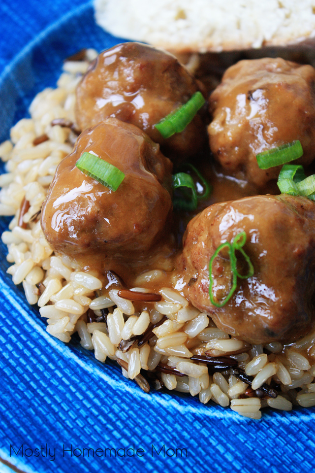 Crockpot Salisbury Steak Meatballs Mostly Homemade Mom