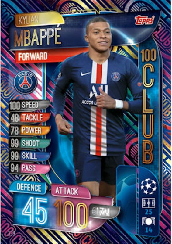 Trading Card Hub.UK Match Attax 20192020 Paris SaintGermain Set