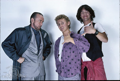 Bill and Ted's Excellent Adventure Keanu Reeves, Alex Winter and George Carlin Image