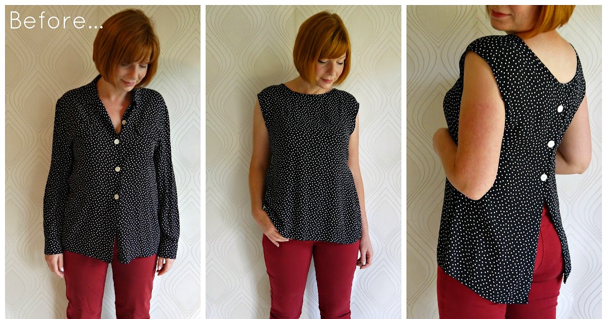 Refashion Co-op: Refashioned outfit: Polka Blouse and jeans...