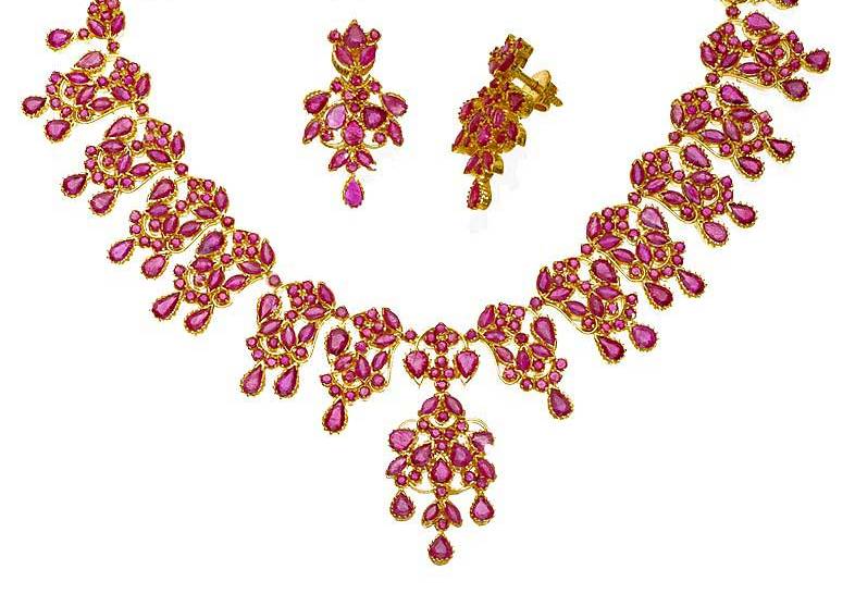 indiangoldesigns.com: Goldpalace ruby sets