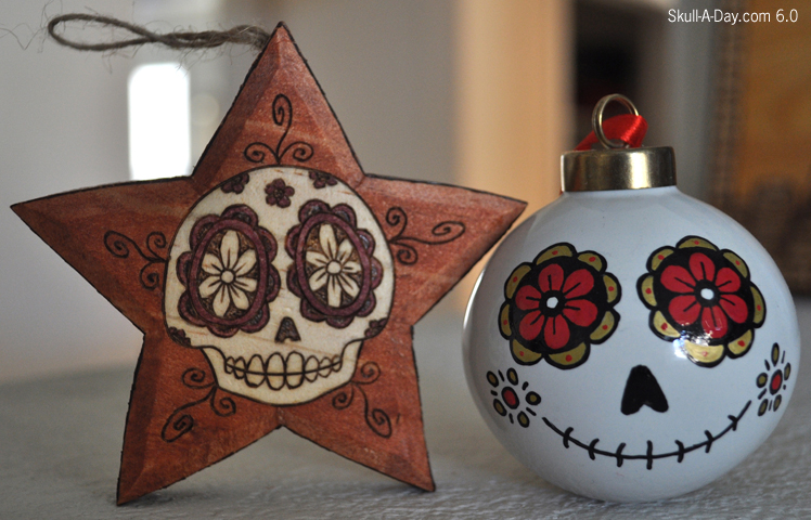 Sugar Skull Ornaments Sublime Skull Ornament In Blue Want Sugar