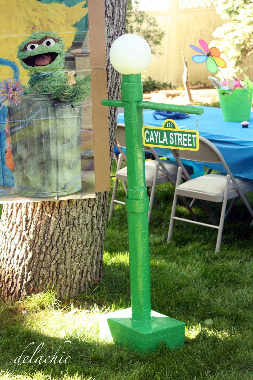 delachic Sign Says Sesame Street