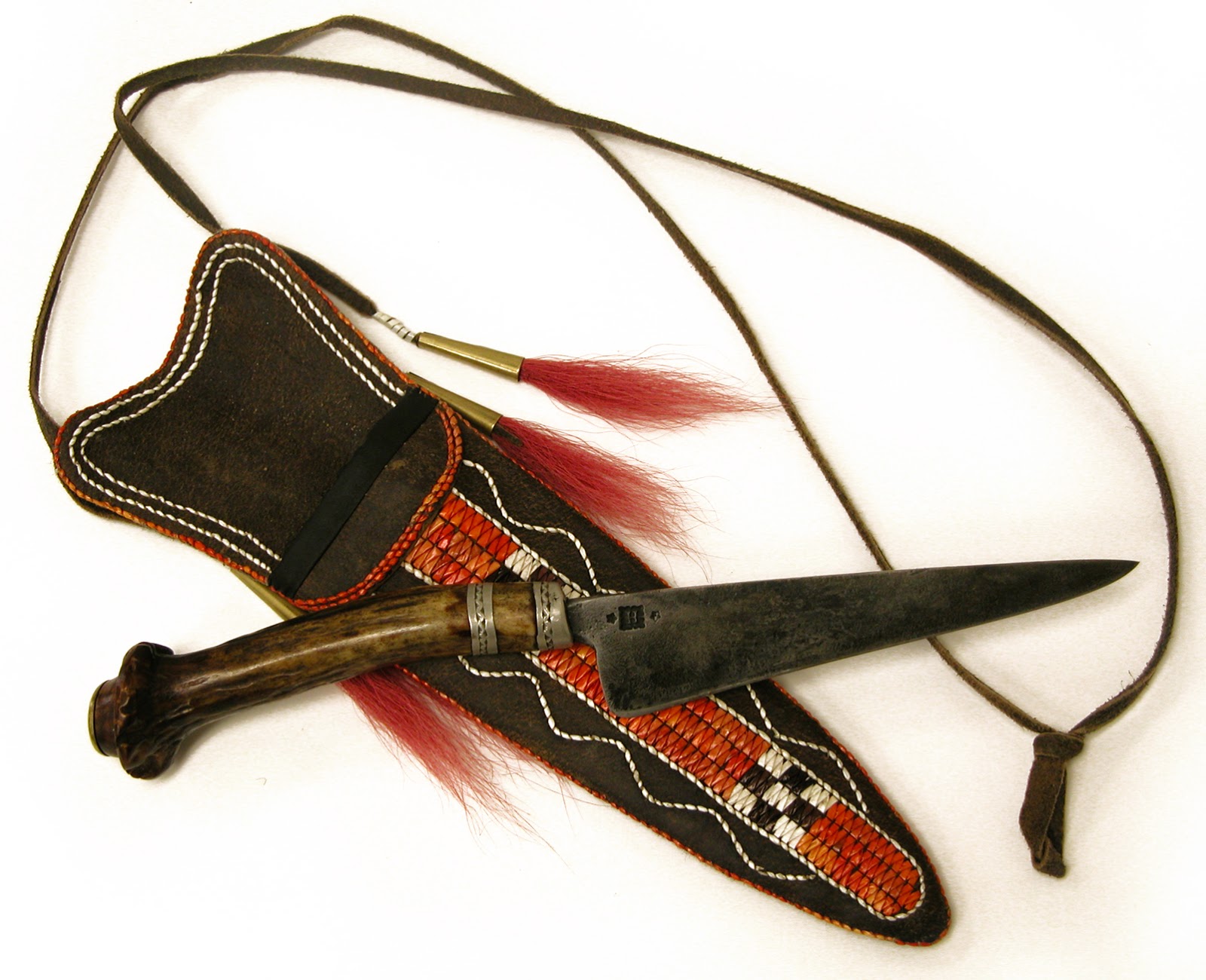 Shawn ster Quillwork Sheath with a Jim Hayes Knife For The Love Of