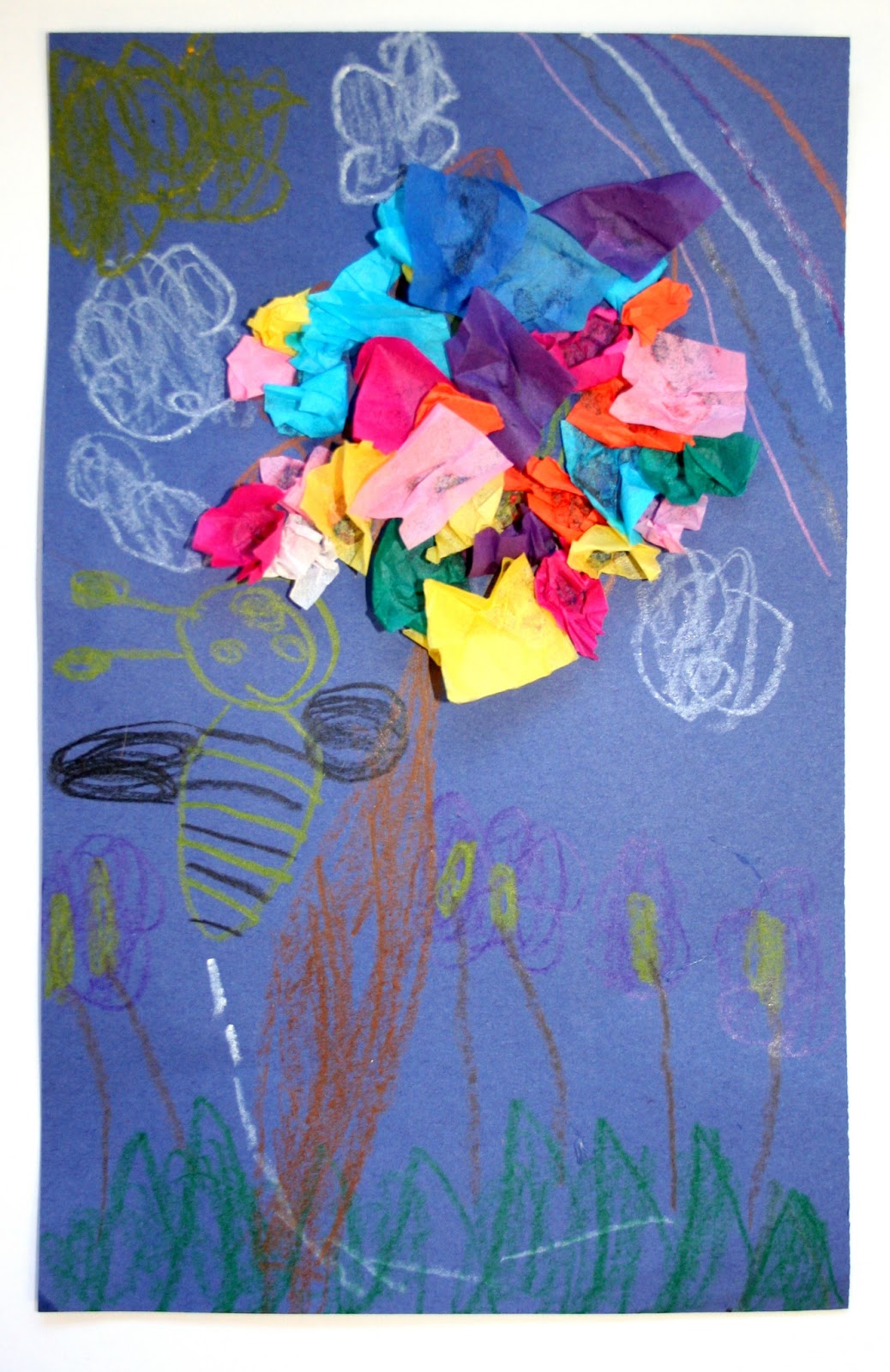 Art Adventures Kindergarten Tissue Paper Flowers