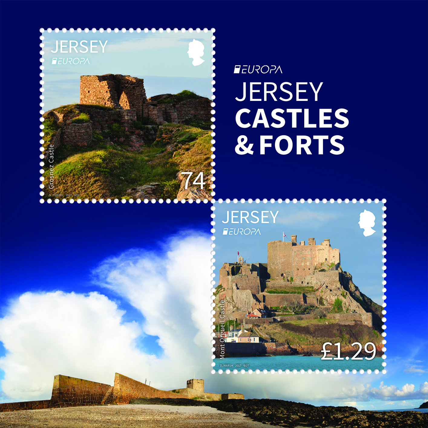 europa stamps Jersey 2017