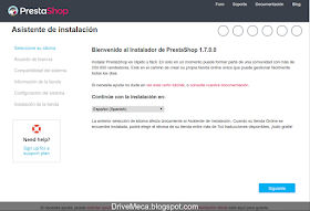 DriveMeca instalando y configurando ecommerce PrestaShop en Linux