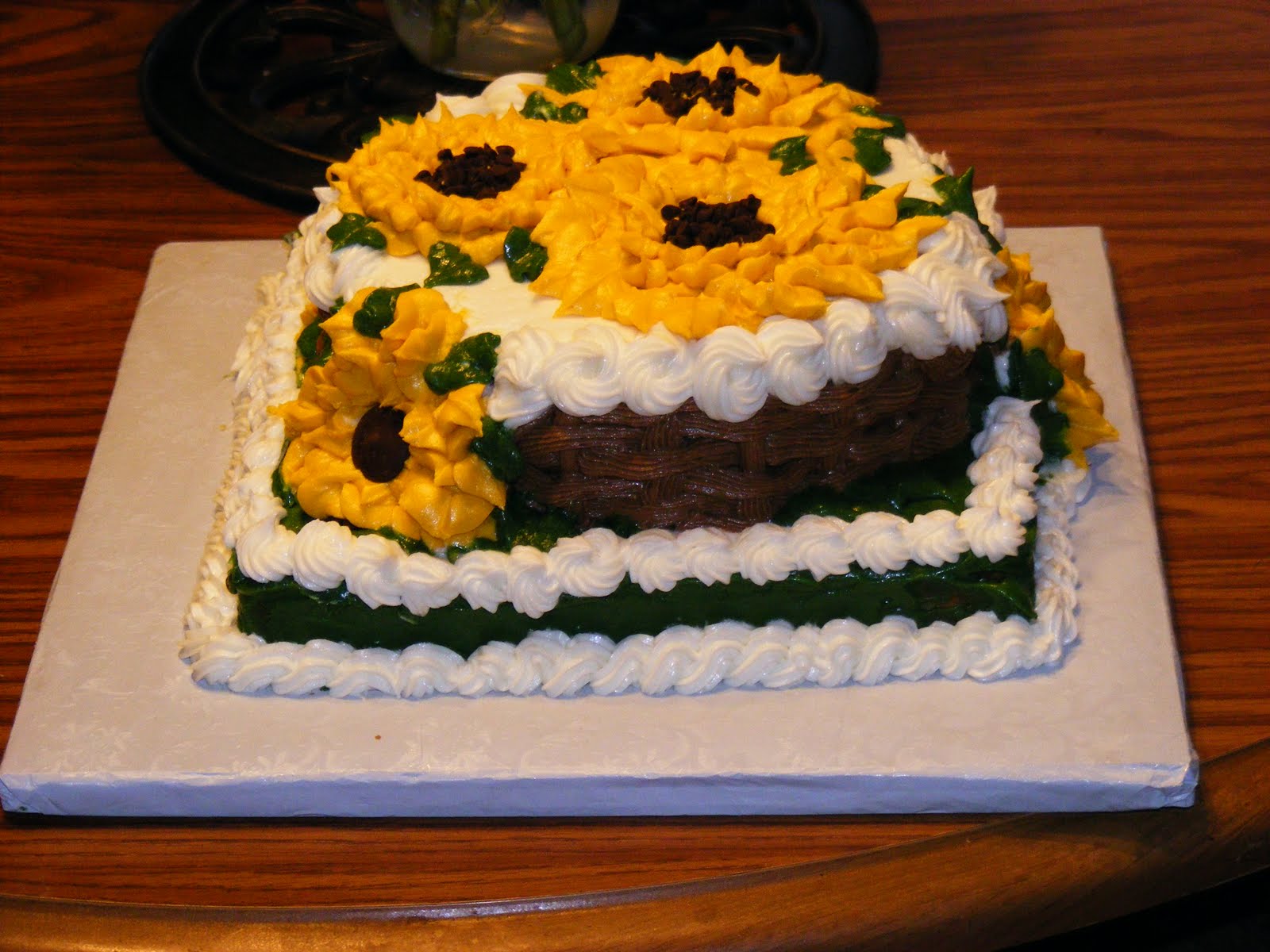 Sunflower Chocolate Cake