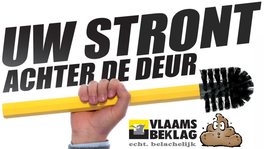 DE RODE DENDER: Nieuwste affiche VB: "Uw stok achter de deur"