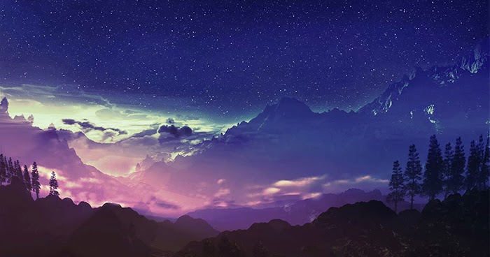 Mountain with Stars Wallpaper Engine