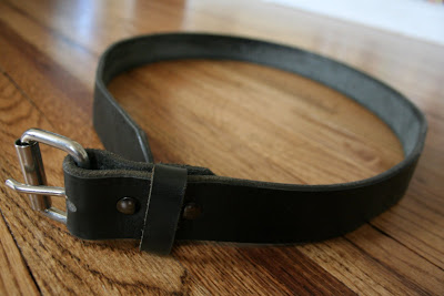 Klutch: Black Leather Belt