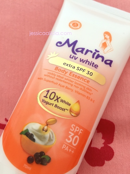 Review : Marina UV White extra SPF 30 Body Essence by Jessica Alicia