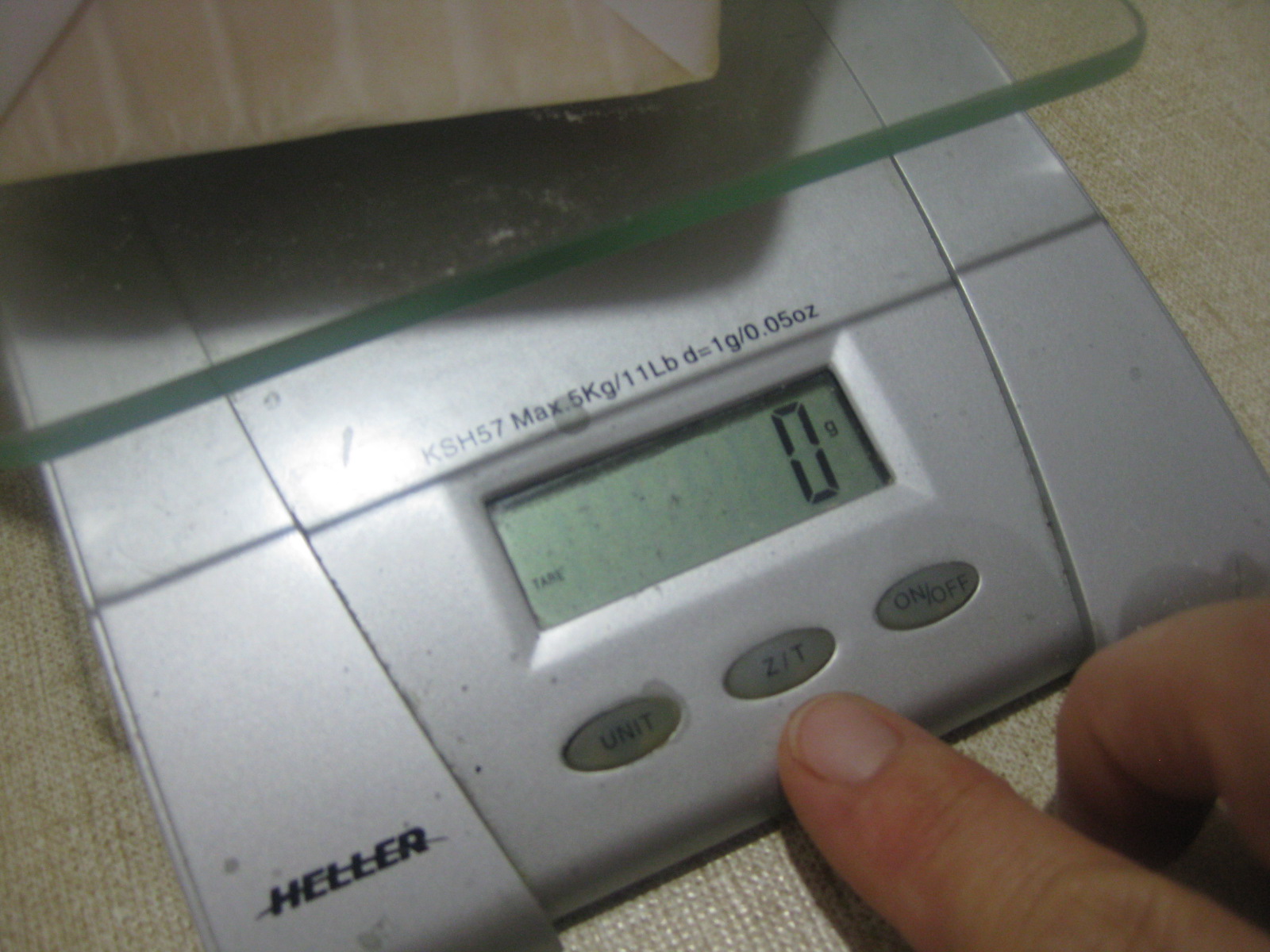 Measuring ingredients, by weight, the easy way!