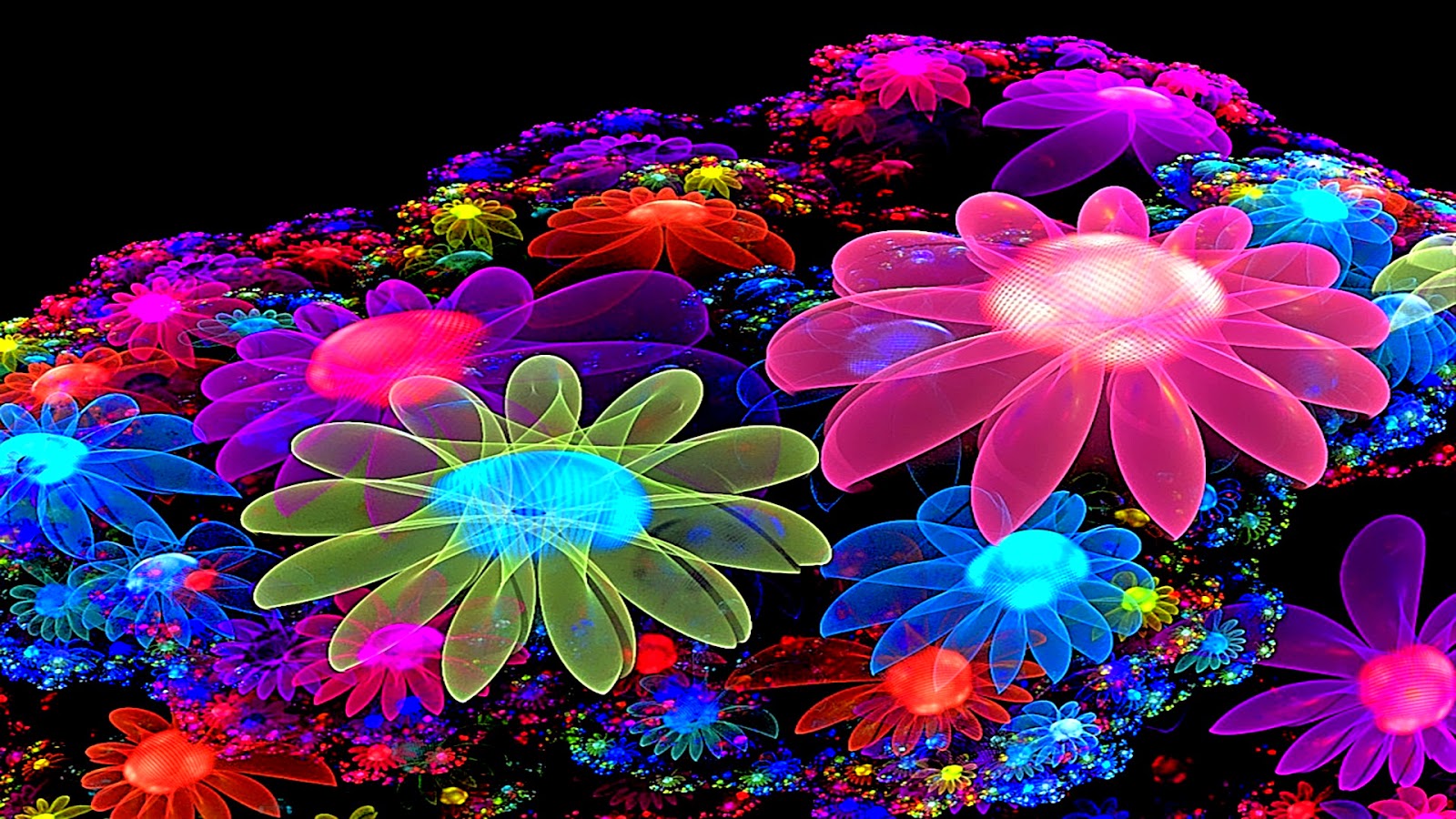 wallpaper flowers 3d for powerpoint