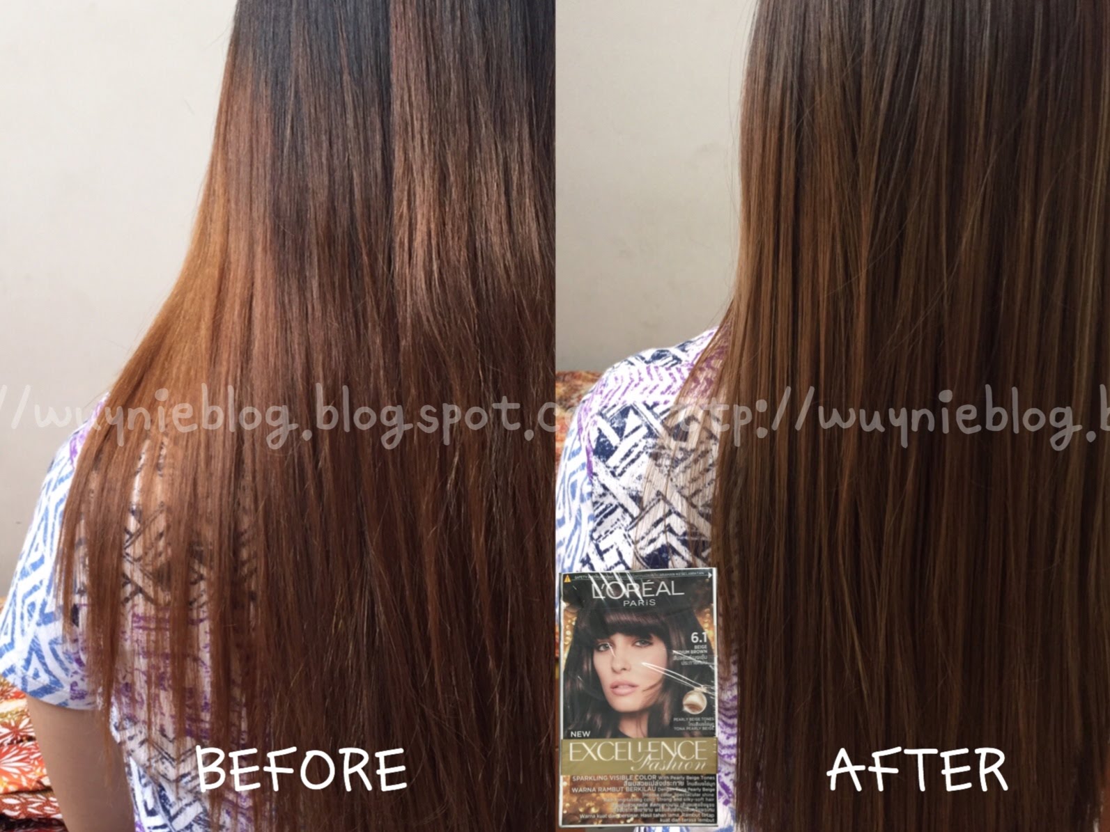 Wuynie's Blog: REVIEW | Nhuộm tóc với L'oreal Excellence Fashion Hair Color   Beige Medium Brown