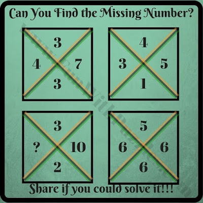 Very tough Maths Brain Teasers to find missing number