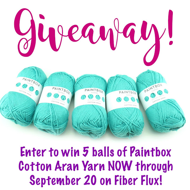 Paintbox Cotton Aran YARN Giveaway + Coupon Code! Fiber Flux