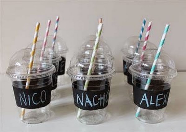 Decorate glasses for party