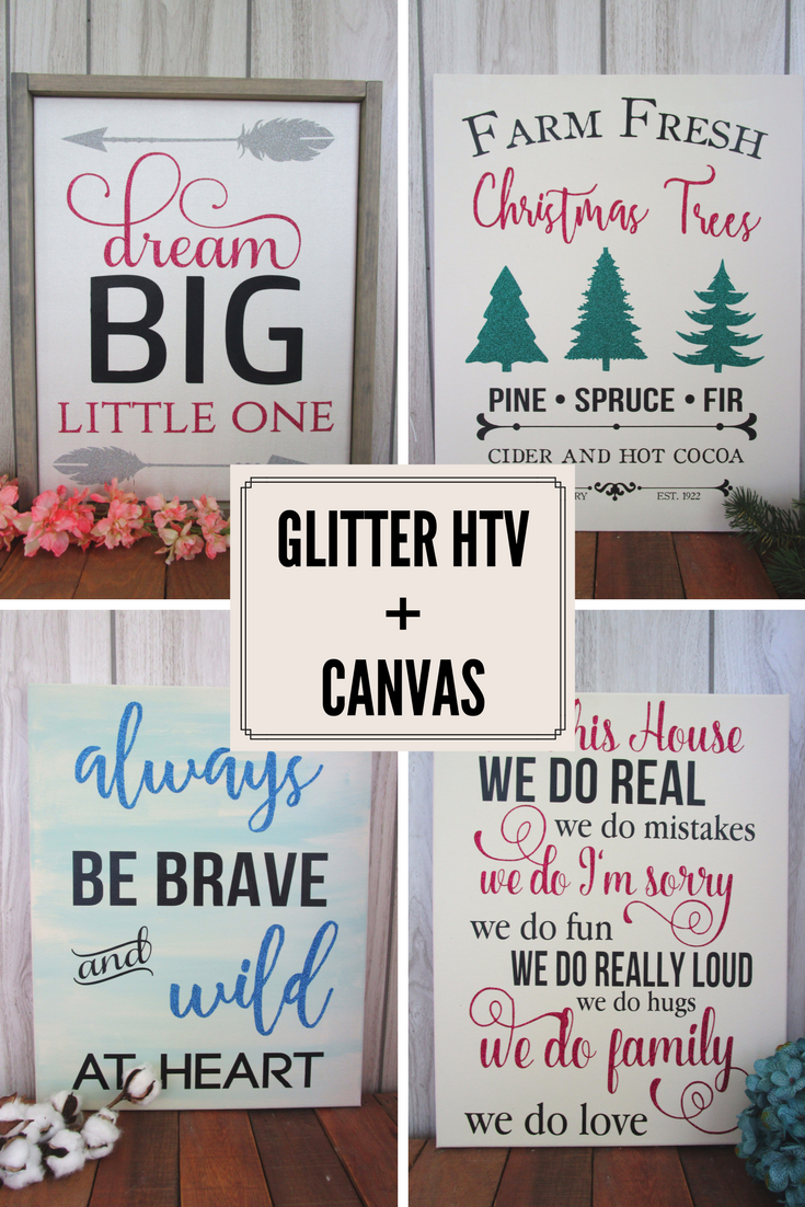 Northwoods Attic Glitter HTV + Canvas