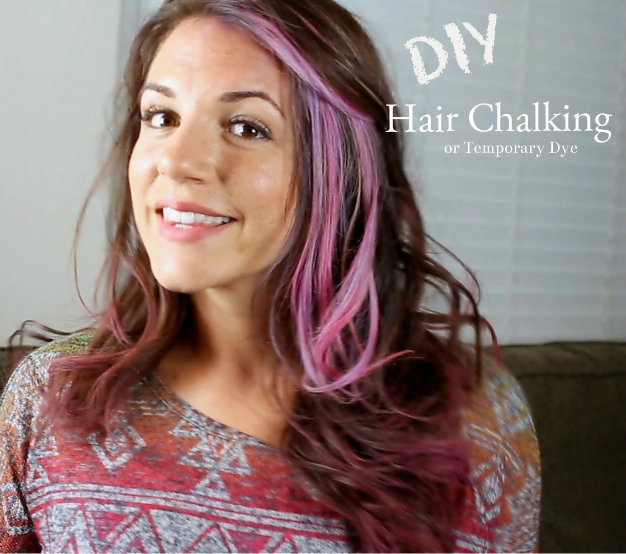 HotHealthyHappy.TV DIY Temporary Hair Dye / "Hair Chalking"