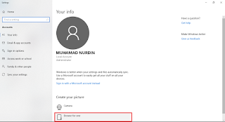 Mengganti Foto Akun pada Windows 10