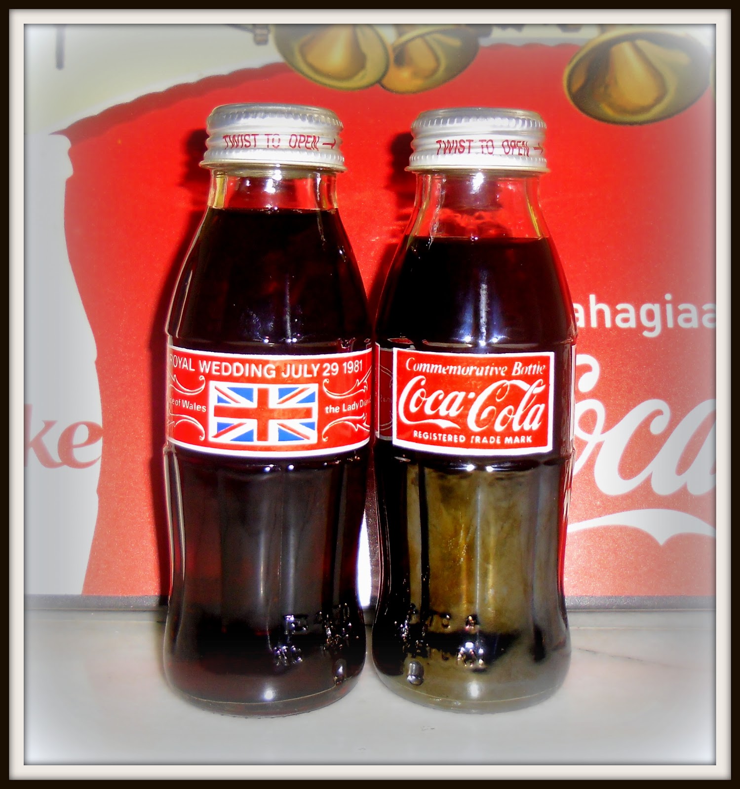 Image of 1981 the royal wedding coke bottle