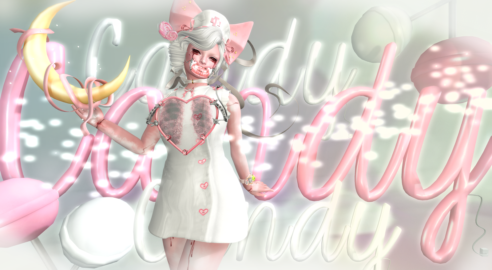 Neon Spiderfoot Candy Nurse