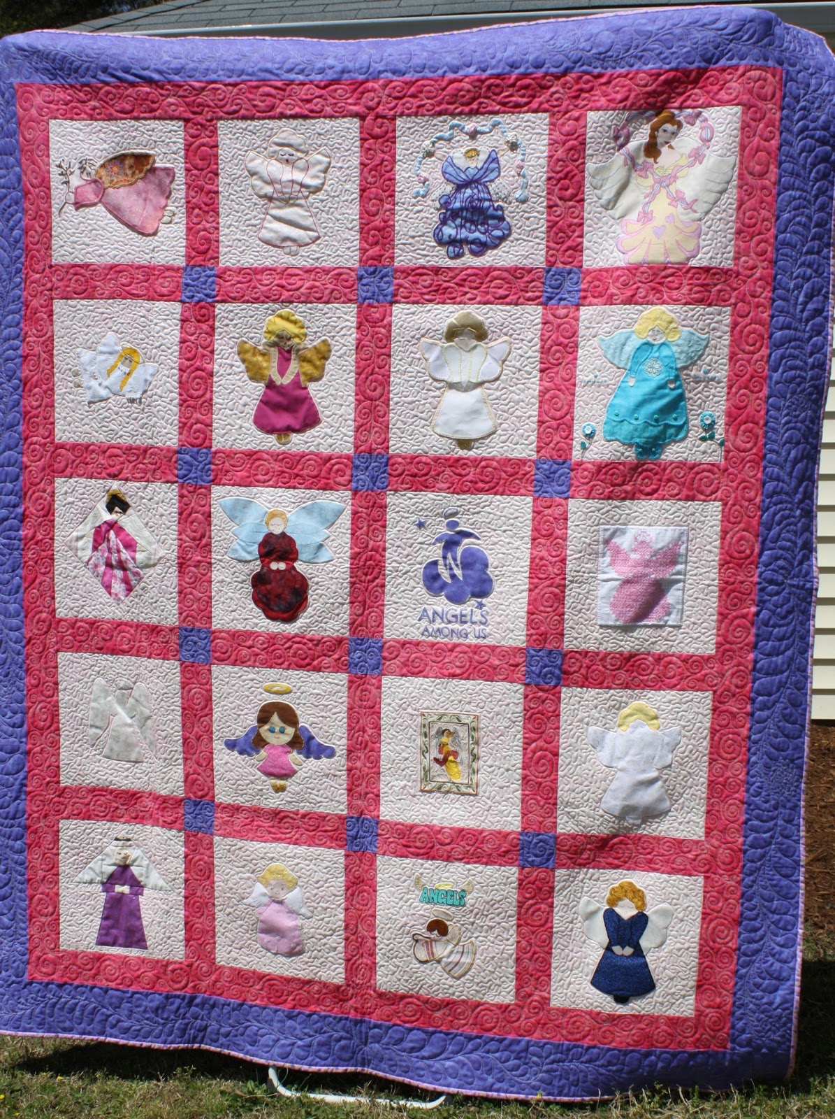 Charlotte's gRACE for a Cure Angels Among Us Quilt