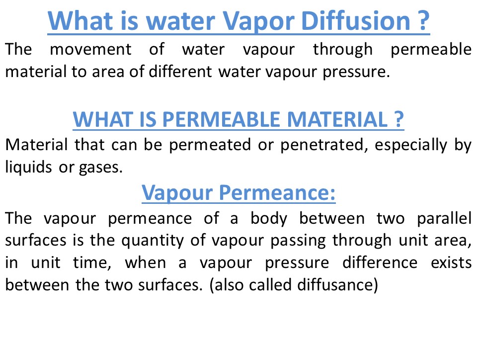 Technical ASTM D 1653 / E 96 / water