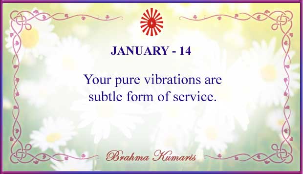 January 14 Thought For The Day January 14