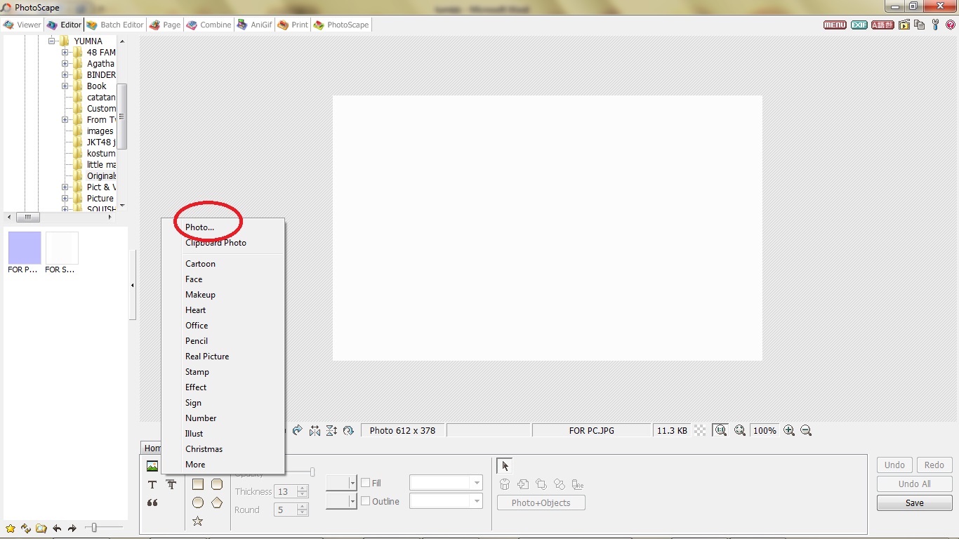 Batch editor. Batch editor