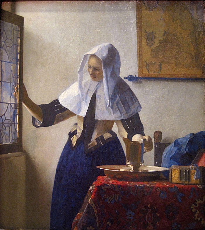 Johannes Vermeer - Young Woman with a Water Pitcher - Genre painting