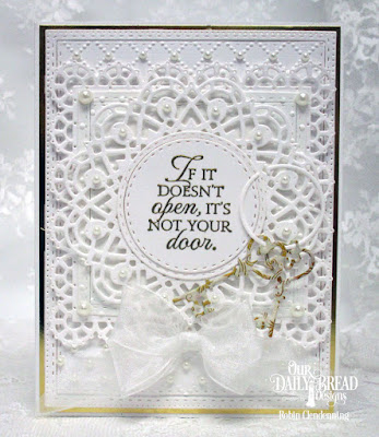 Our Daily Bread Designs Stamp Set: Key to Happiness, Our Daily Bread Designs Custom Dies: Keys, Doily, Layered Lacey Squares, Double Stitched Rectangles, Double Stitched Circles, 