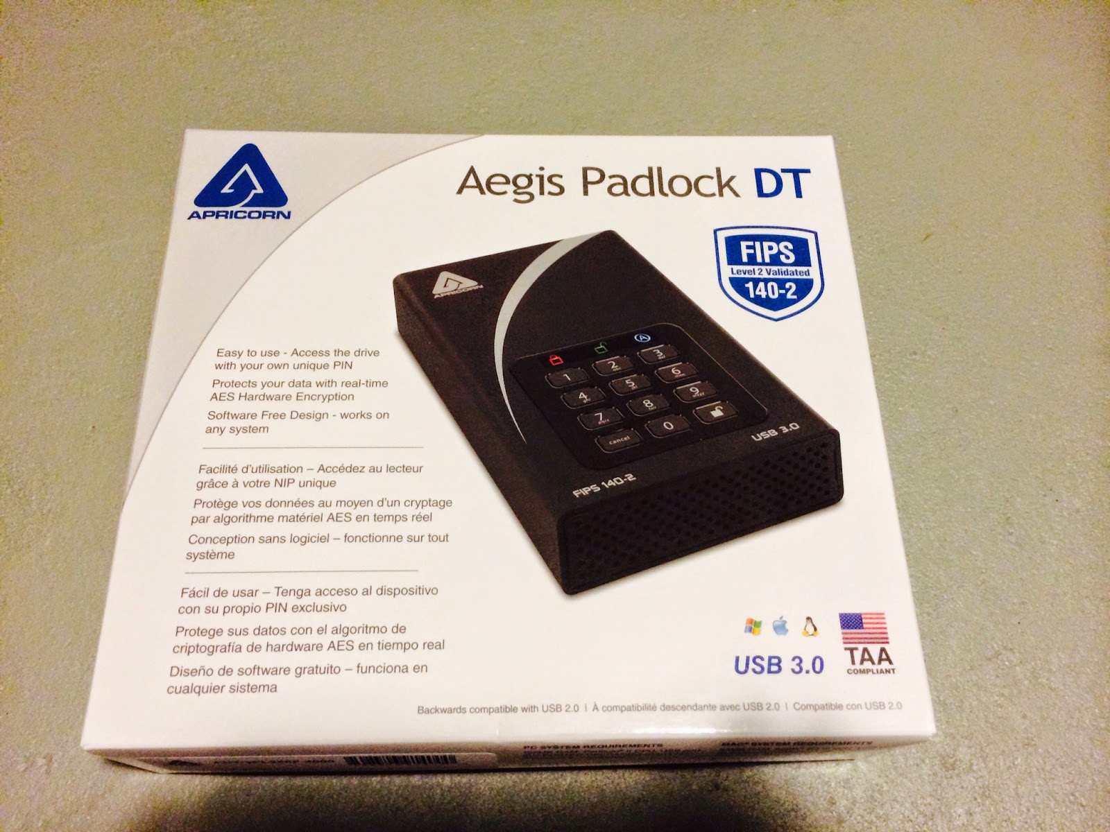 Popular Technology: Apricorn Aegis Padlock DT