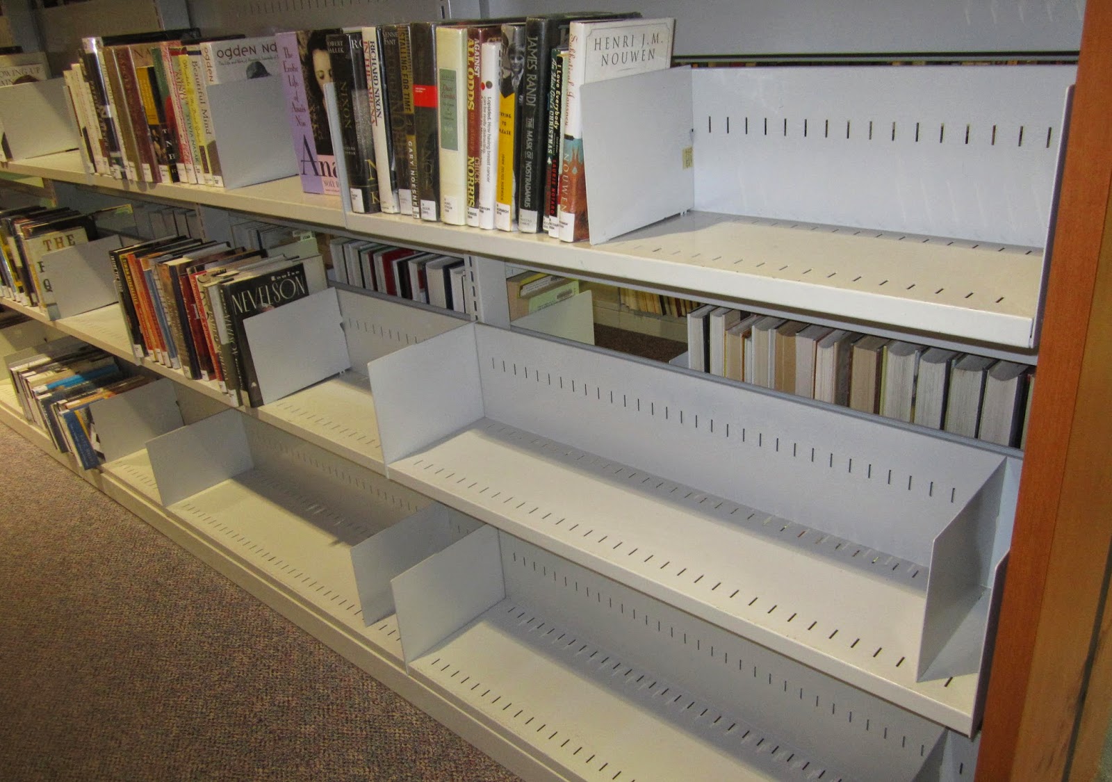 the Annandale Blog Concerns about empty library shelves