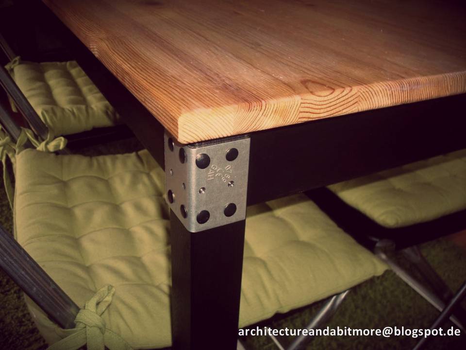 Architecture and a bit more: Industrial dining table made of a simple ...