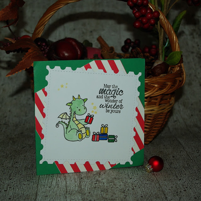 [DIY] Little Dragon wishes Magical Christmas  // Kleiner Drache wünscht magische Weihnachten
