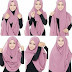 Tutorial Hijab Square Simple