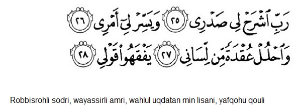 Robbisrohli Sodri Dalam Tulisan Arab Dan Artinya