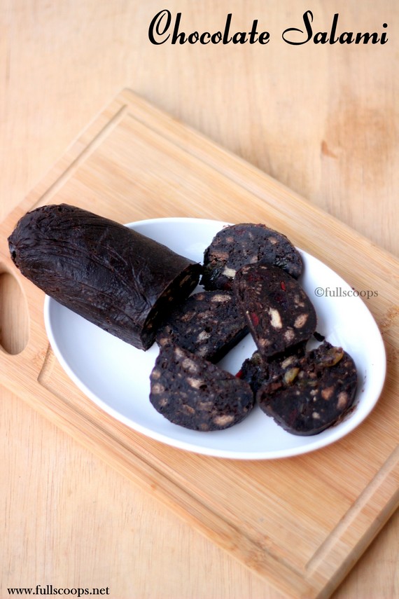 Chocolate Salami Full Scoops A food blog with easy,simple & tasty