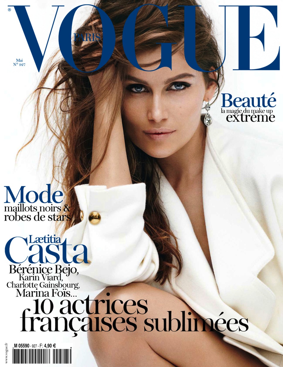 Vogue Paris May Laetitia Casta By Mario Testino