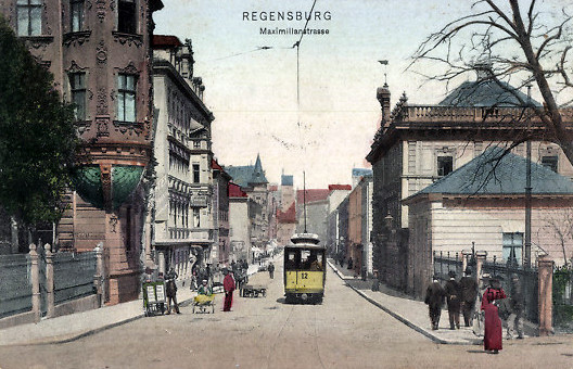 Straßenbahnkalender,Regensburg,2019,13 alte Ansichtskarten,Straßenbahn 