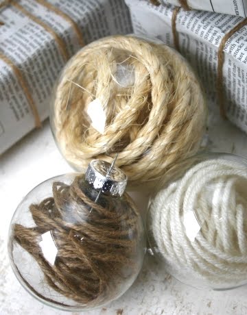 rope filled ball ornament