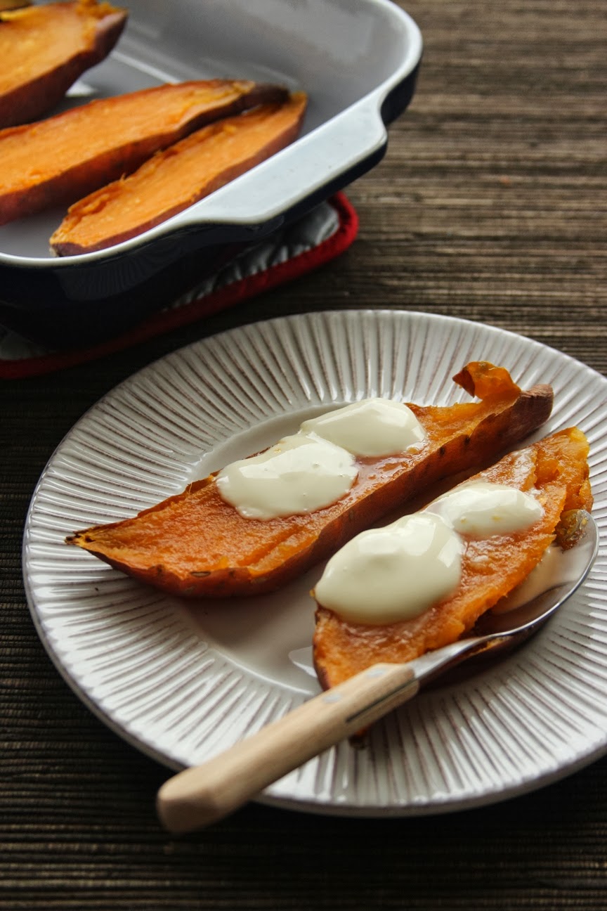 Lime or Lemon? Baked Sweet Potato Dessert