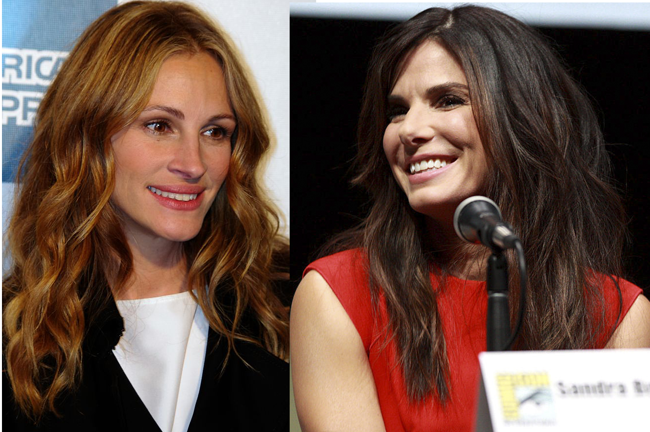 Best Smile + Personality: Julia Roberts and Sandra Bullock.