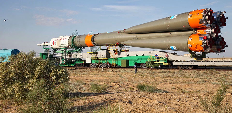 Запуск пилотируемого корабля «Союз ТМА-13М» с Байконура